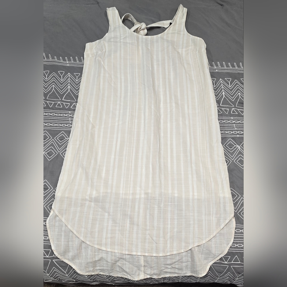 Anthropologie Cloth & Stone Bow Tied Chambray Dress Size Medium
